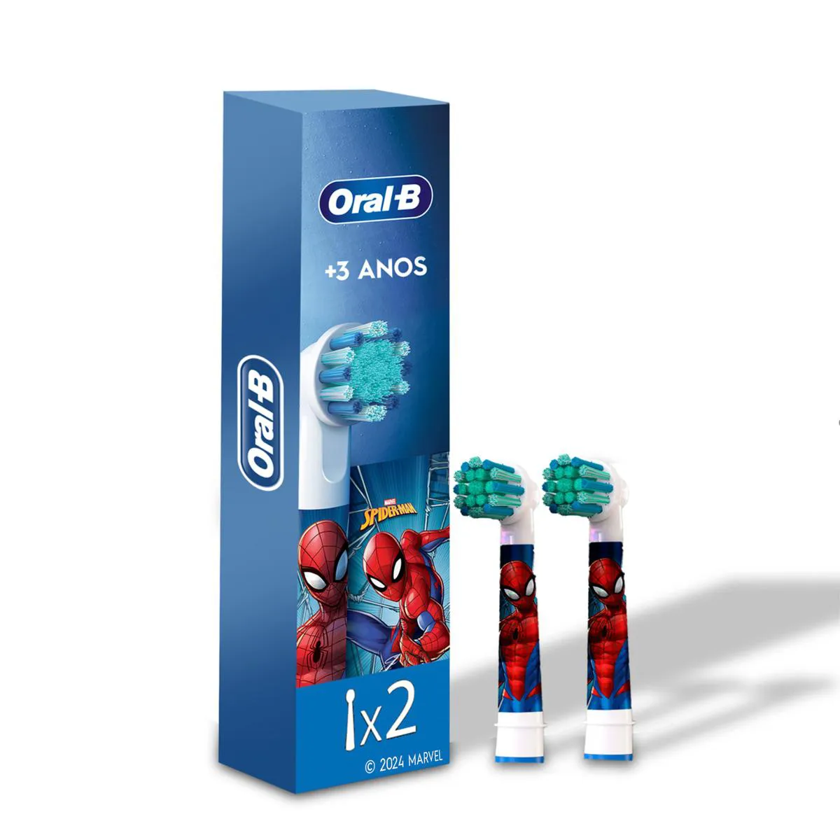 Refil para Escova de Dente Elétrica Oral B Vitality Spiderman 2 unidades