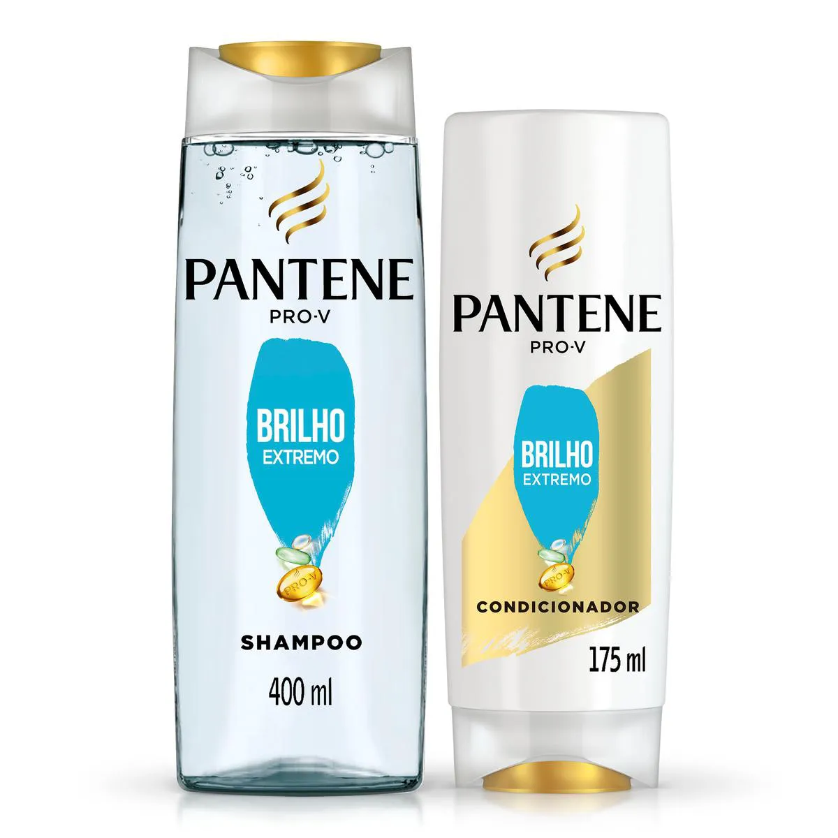 Kit Pantene Pro-V Brilhos Extremo Shampoo 400ml + Condicionador 175ml