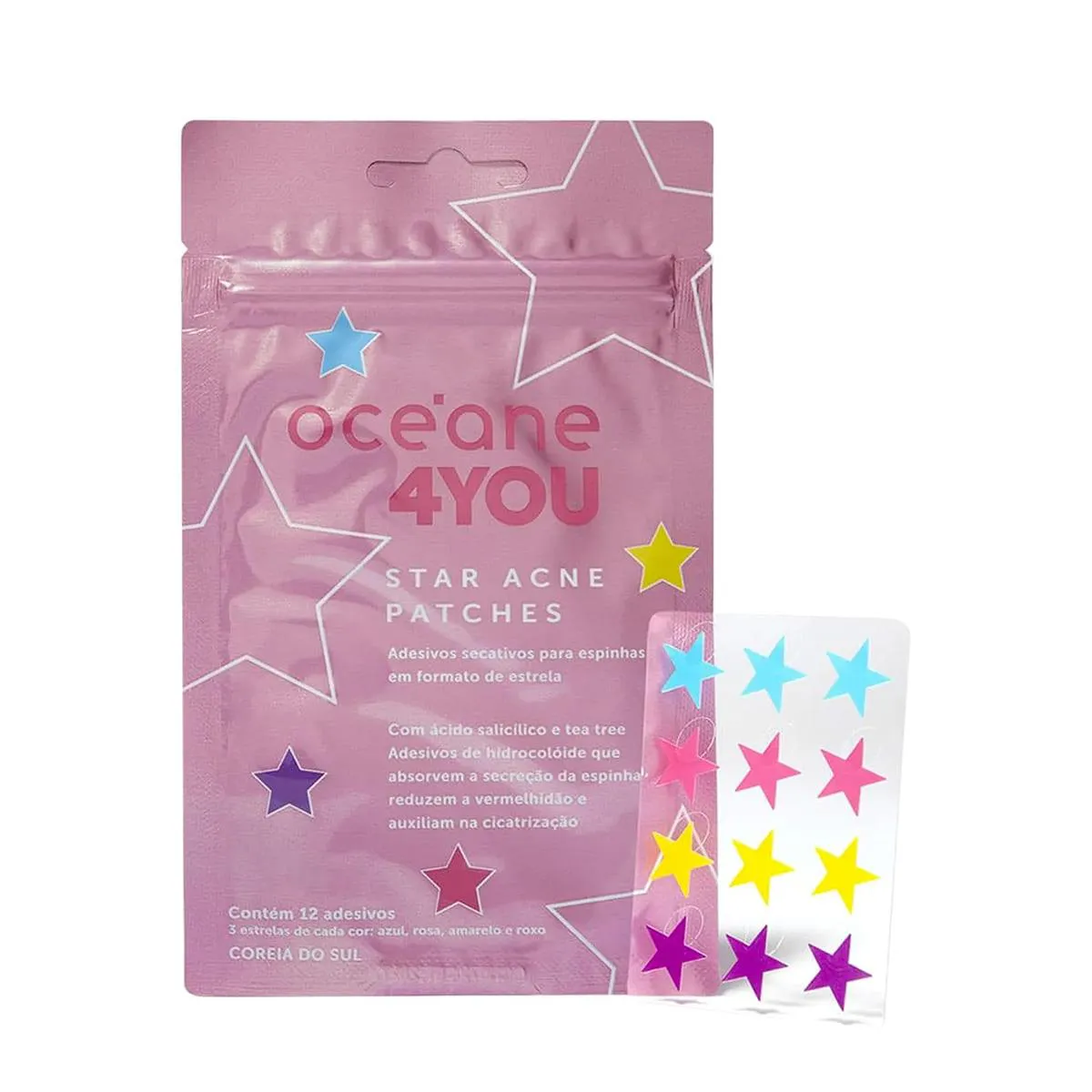 OCéANE 4YOU STAR ACNE PATCHES - ADESIVOS SECATIVOS PARA ESPINHAS