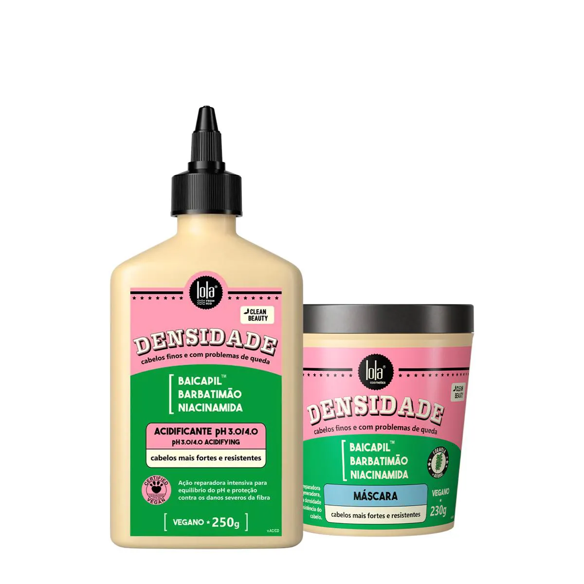 KIT LOLA FROM RIO DENSIDADE MáSCARA ACIDIFICANTE (2 PRODUTOS)