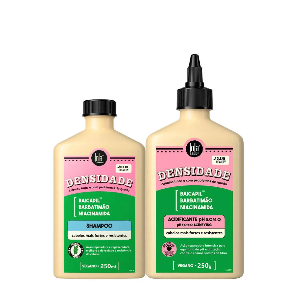 KIT LOLA FROM RIO DENSIDADE SHAMPOO ACIDIFICANTE (2 PRODUTOS)