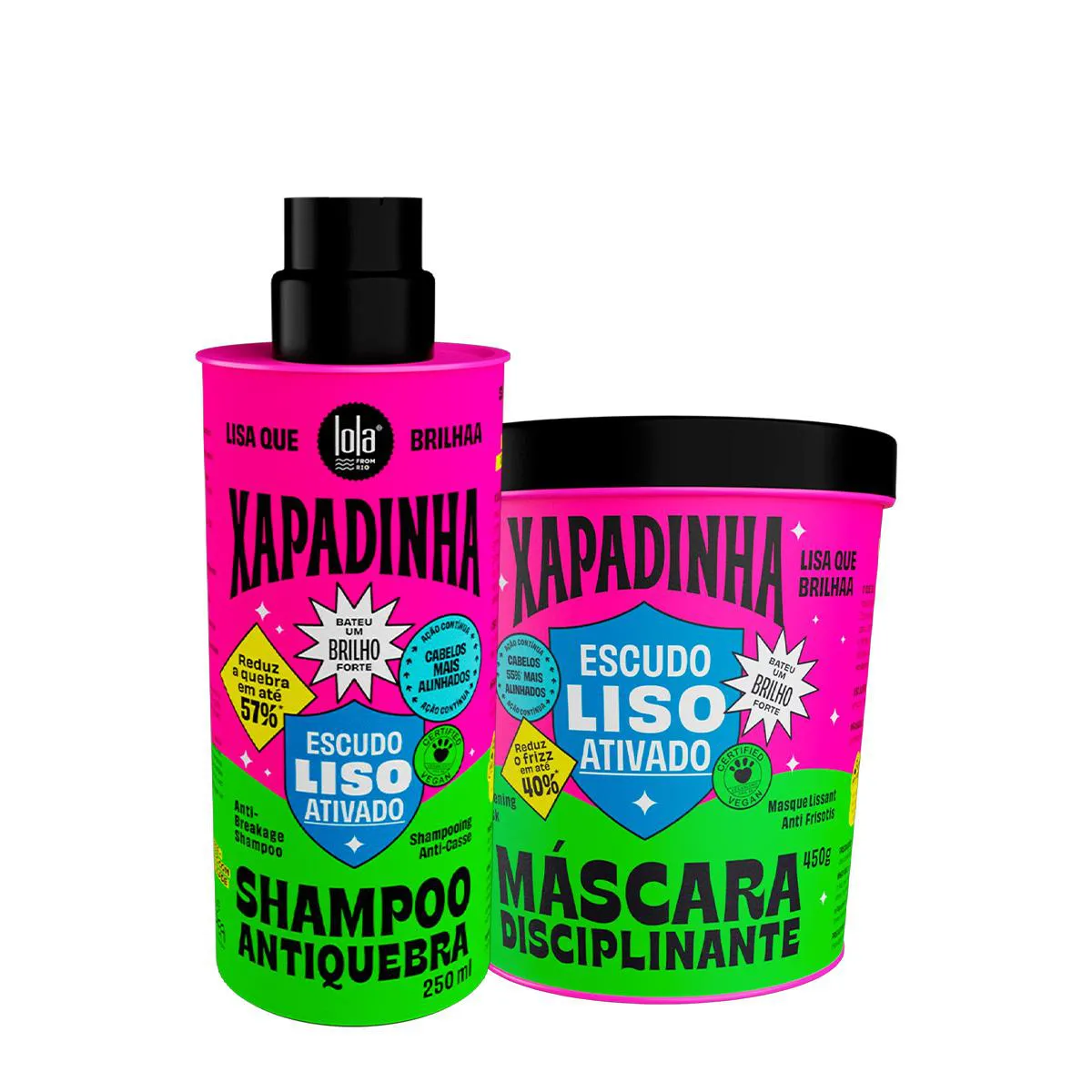 KIT LOLA FROM RIO XAPADINHA SHAMPOO MáSCARA (2 PRODUTOS)