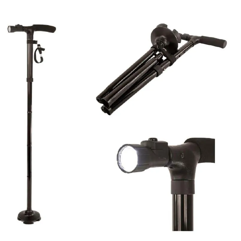 BENGALA ORTOPéDICA 4 EM 1 COM LUZ  ORTHOPAUHER AC3200