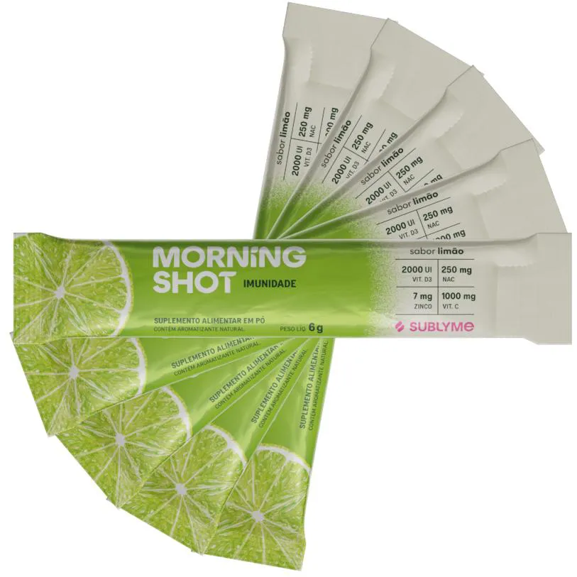 KIT 5 UN SACHE MORNING SHOT SUBLYME LIMÃO 6G - IMUNIDADE