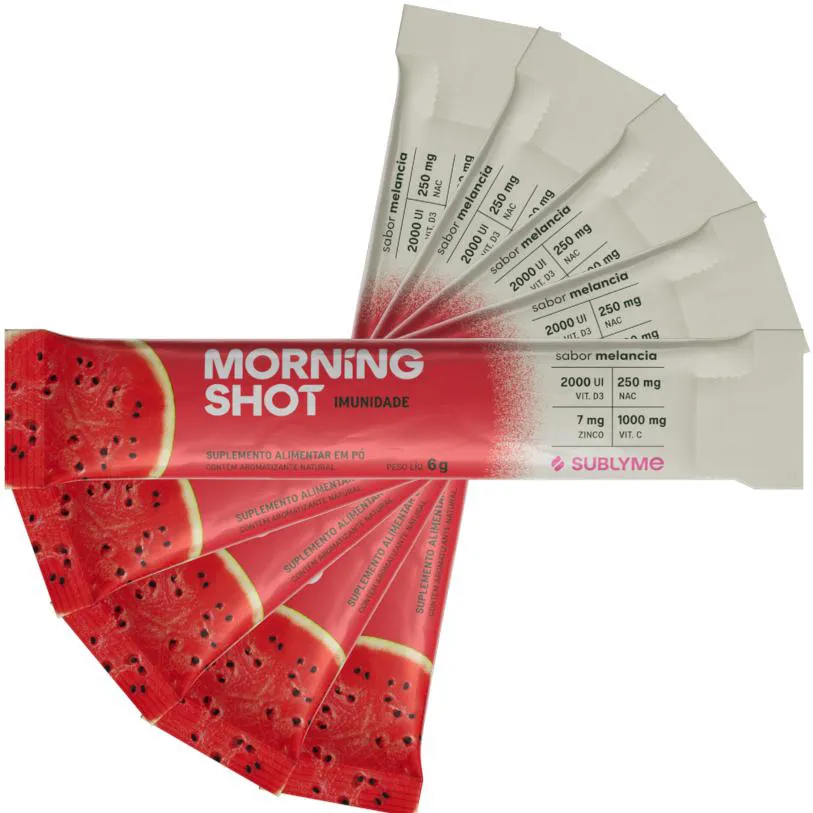 KIT 5 UN SACHE MORNING SHOT SUBLYME MELANCIA 6G - IMUNIDADE