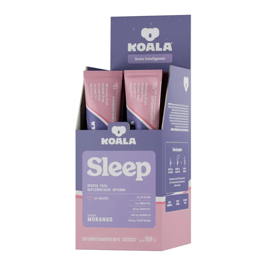 KOALA SLEEP MORANGO - CAIXA 14 SACHES - CAFFEINE ARMY