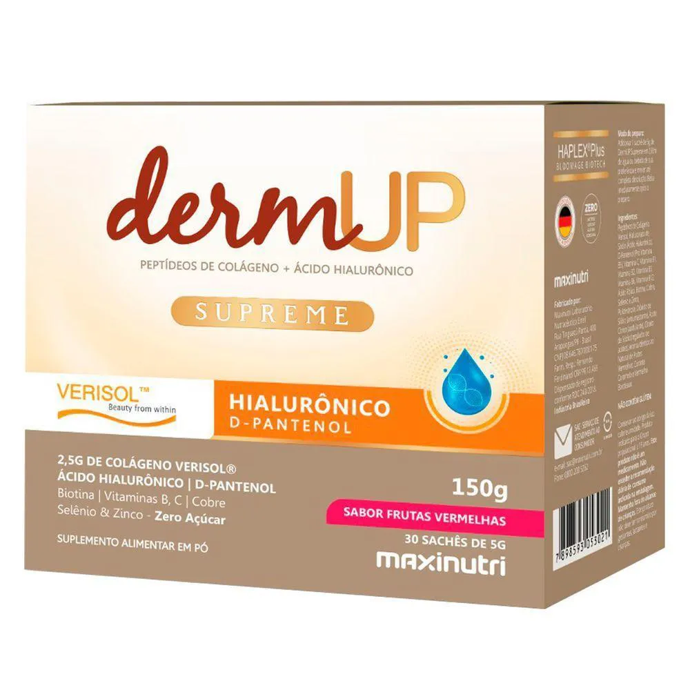 DERMUP SUPREME VERISOL MAXINUTRI 30 SACHêS FRUTAS VERMELHAS