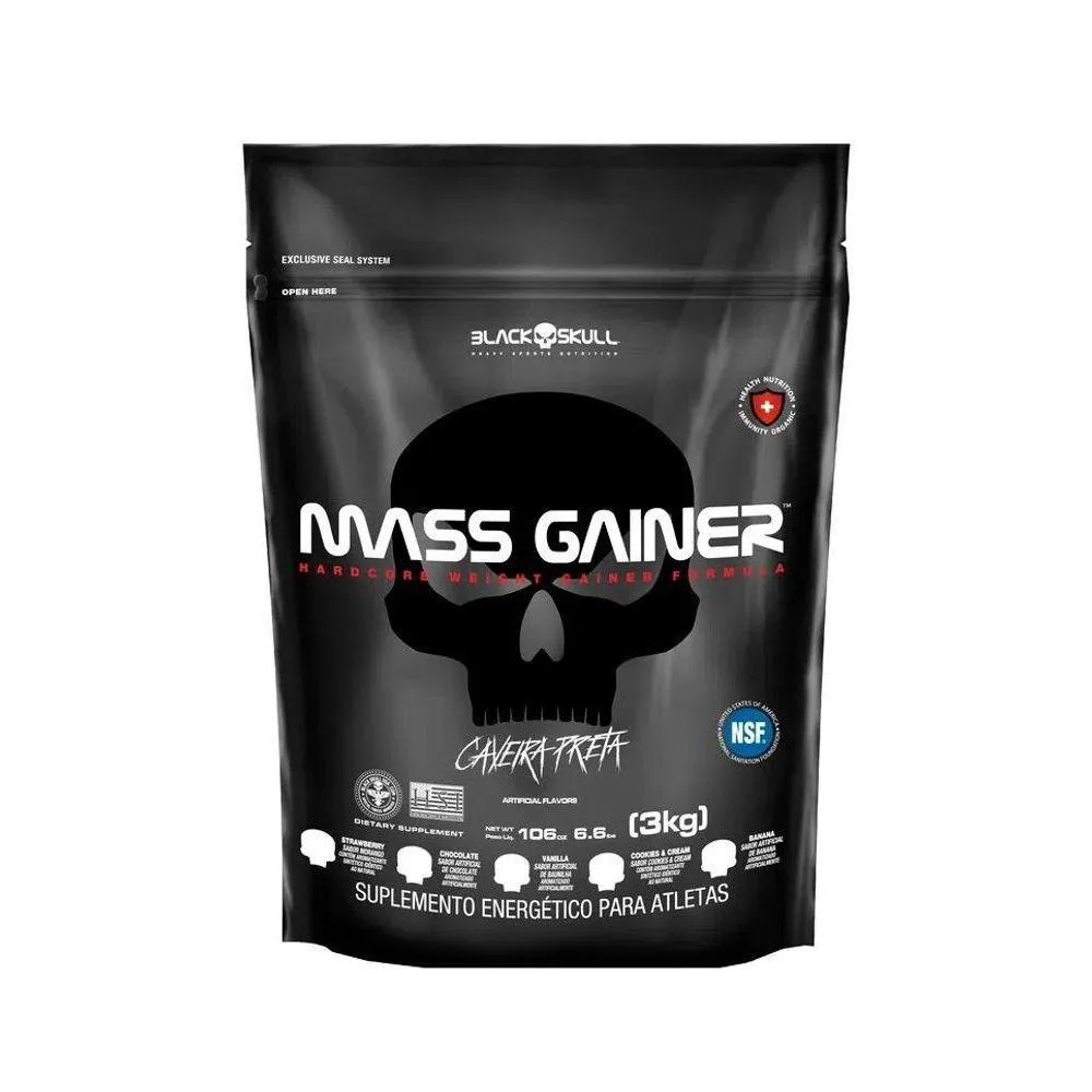 MASS GAINER REFIL (3KG) - SABOR: BAUNILHA