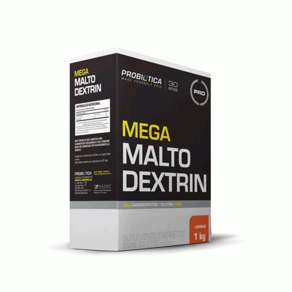 MEGA MALTO DEXTRIN (1KG) - SABOR: LARANJA