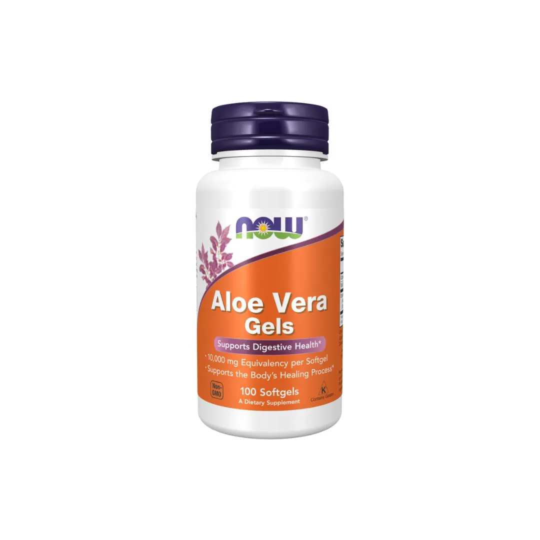 ALOE VERA 10.000MG NOW FOODS 100 CáPSULAS