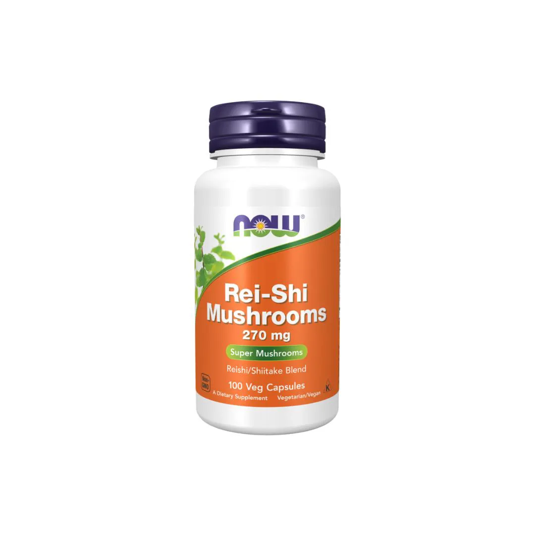 COGUMELO REISHI 270MG NOW FOODS 100 CáPSULAS VEGETAIS