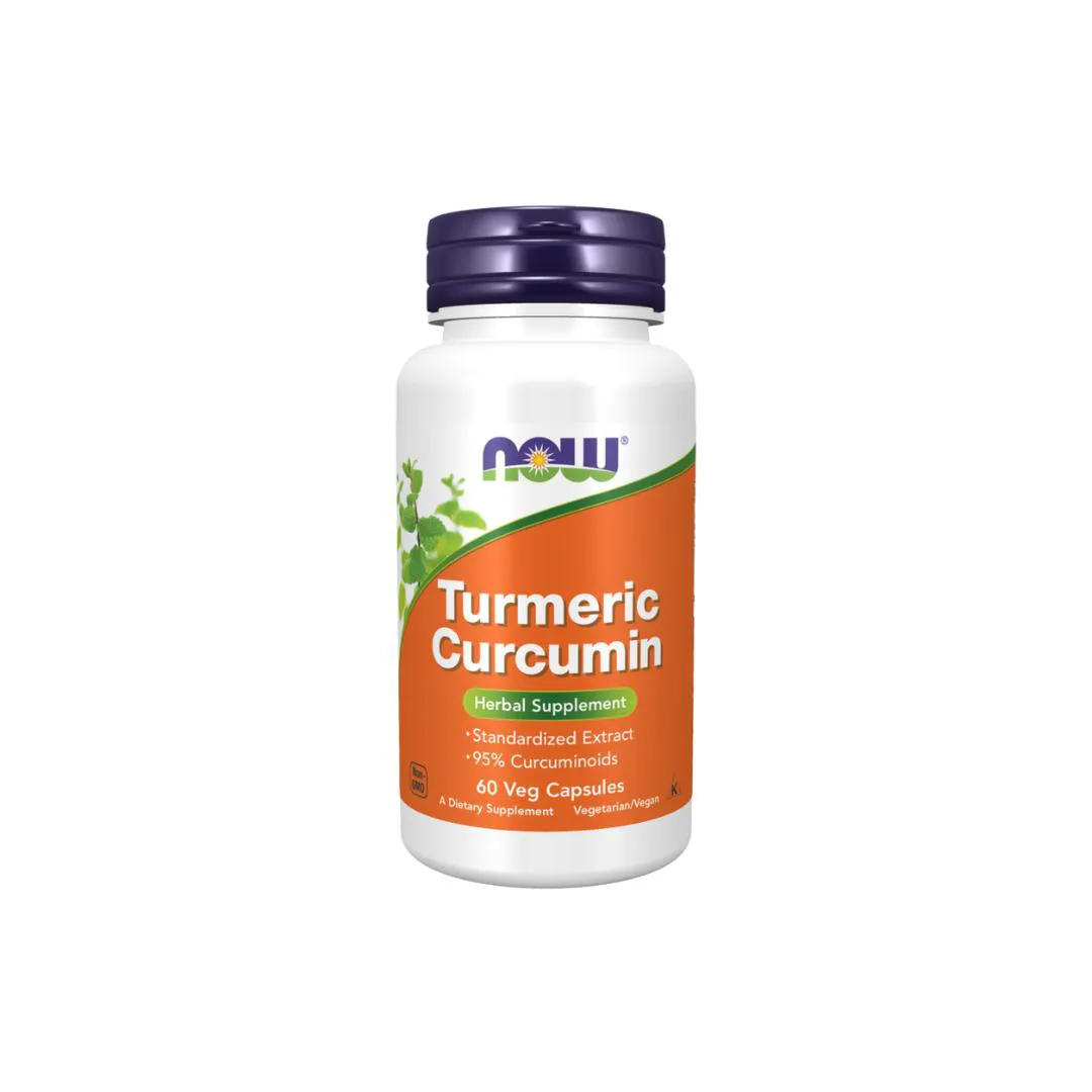 CúRCUMA 95% CURCUMINOIDES NOW FOODS 60 CáPSULAS