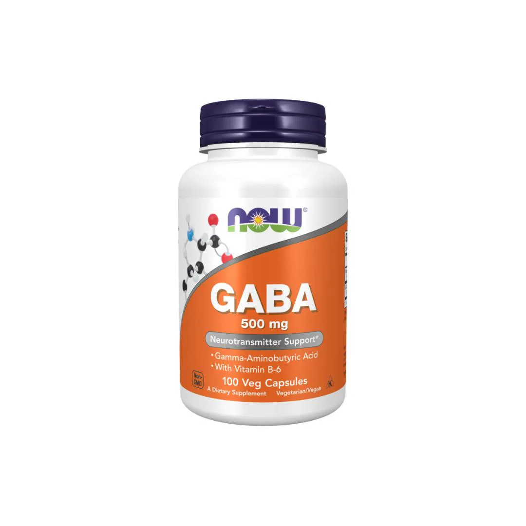 GABA 500MG NOW FOODS 100 CáPSULAS