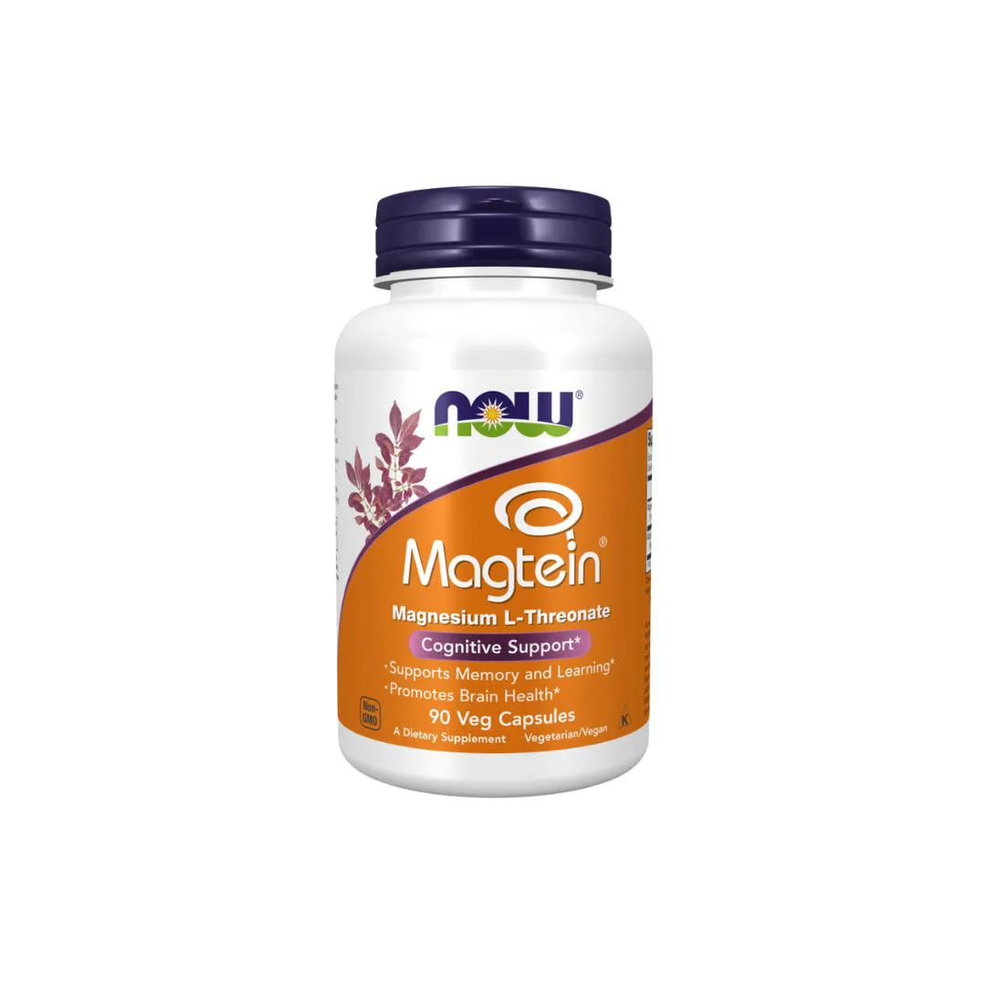 MAGTEIN MAGNESIO L-TREONATO NOW FOODS 90 CáPSULAS