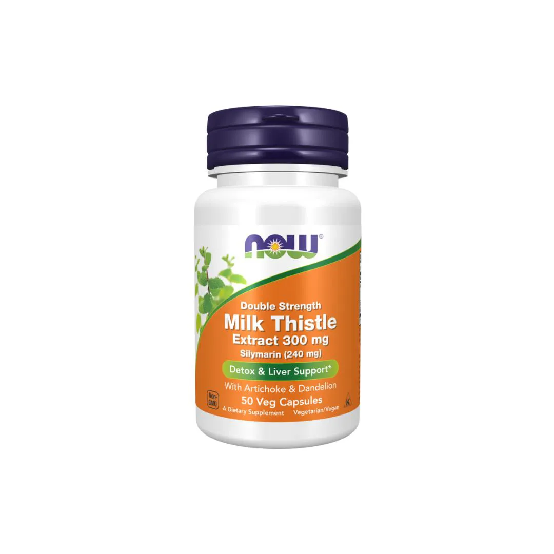 MILK THISTLE 300MG 50 CAPS NOW FOODS (SILYMARIN/SILIMARINA)