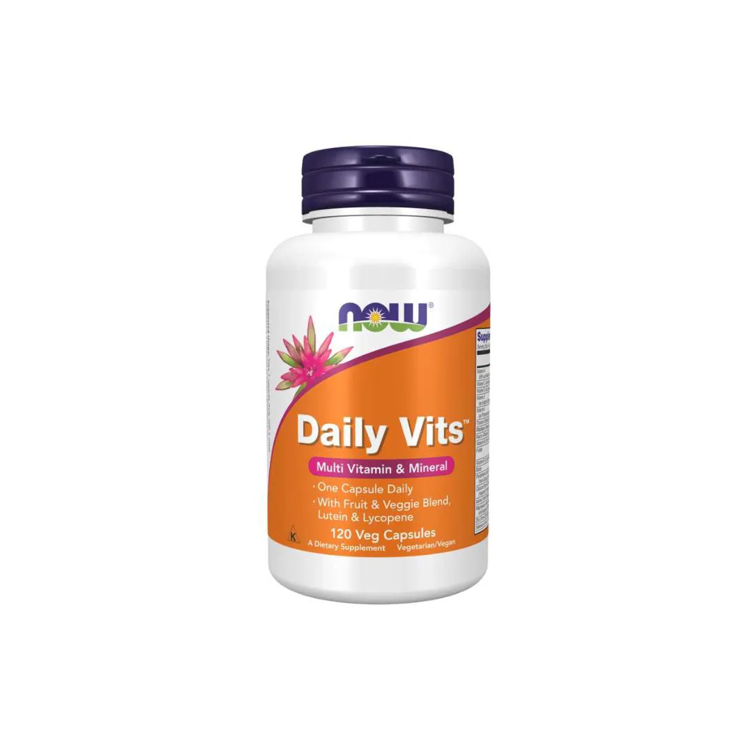 MULTIVITAMINICO DAILY VITS NOW FOODS 120 CáPSULAS