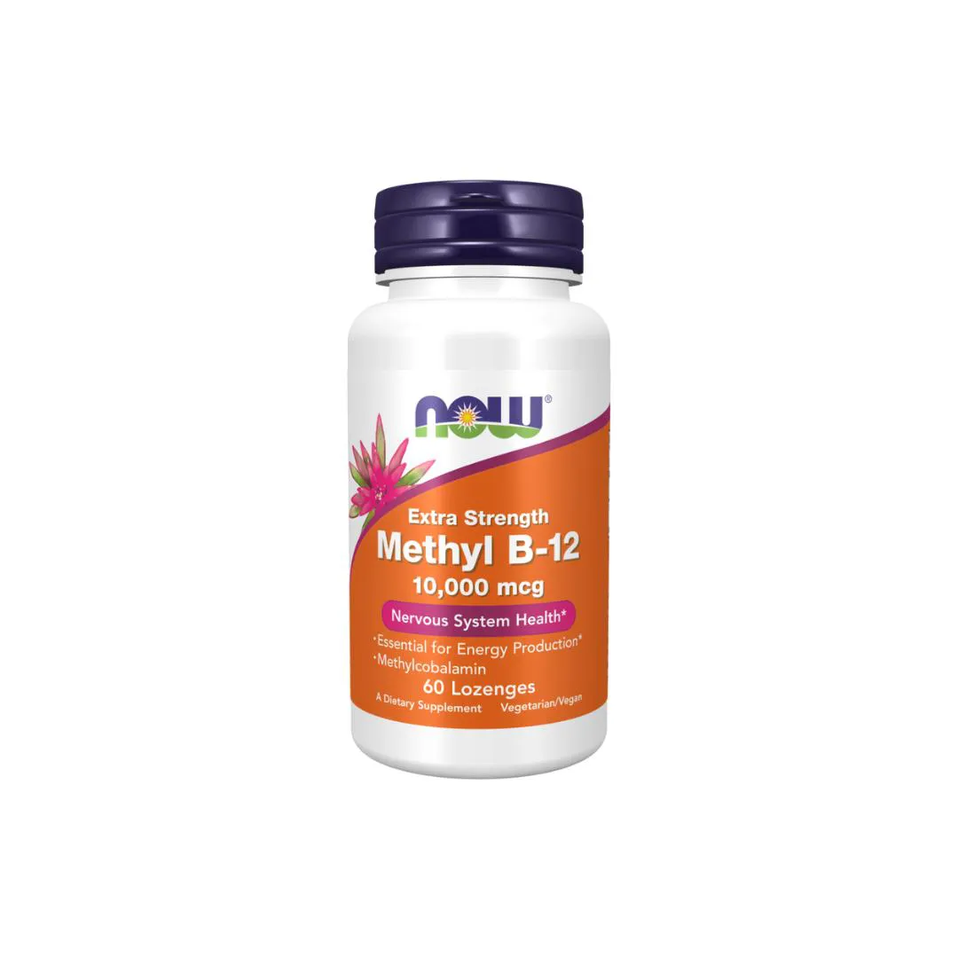 VITAMINA METHYL B12 10000MCG NOW FOODS 60 PASTILHAS