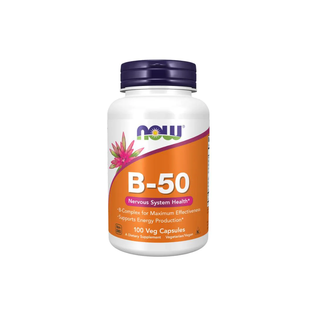 VITAMINAS B-50 NOW FOODS 100 CáPSULAS