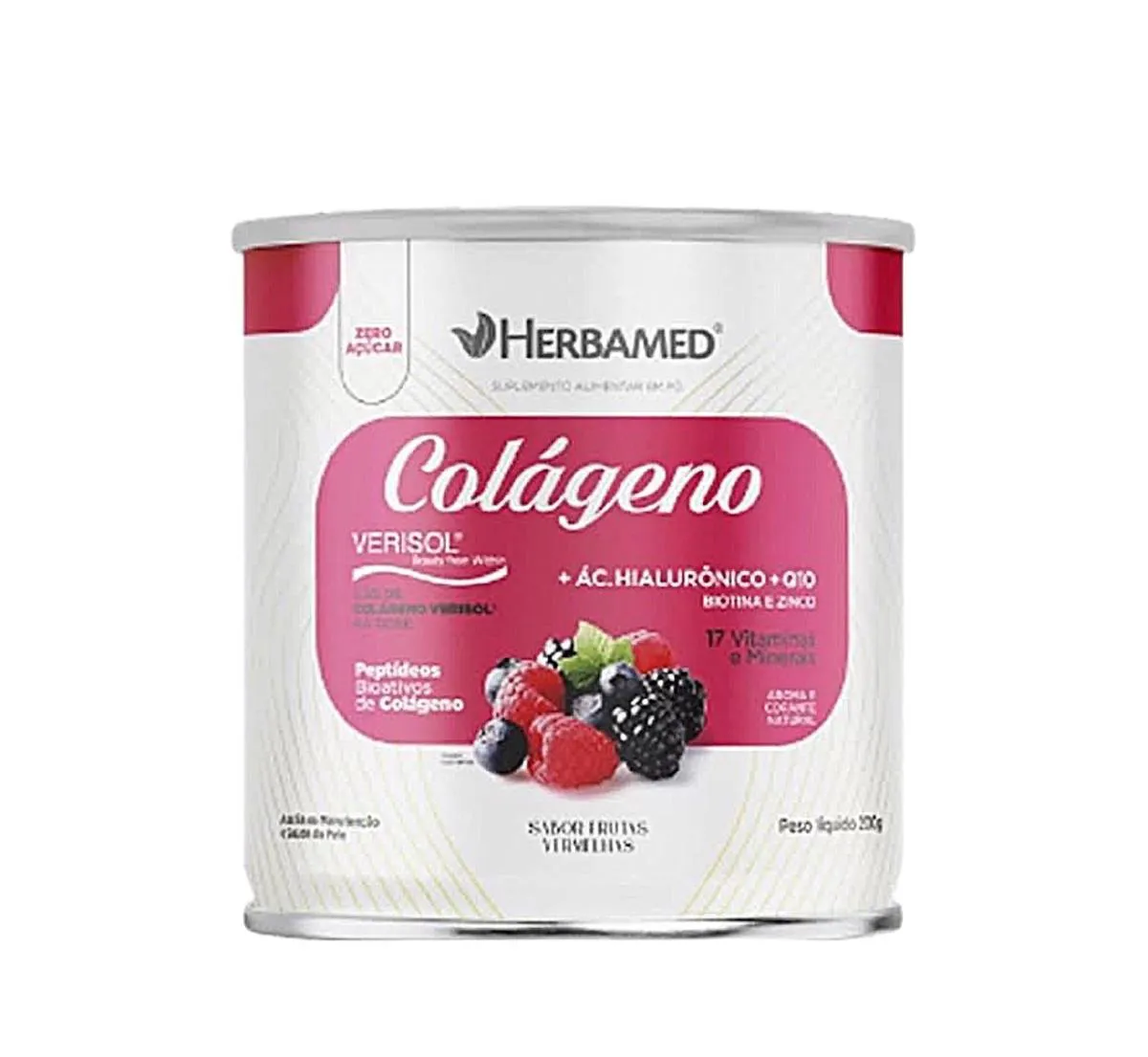 COLáGENO VERISOL VITAMINA/MINERAIS 200G FRUTAS VERMELHAS HERBAMED