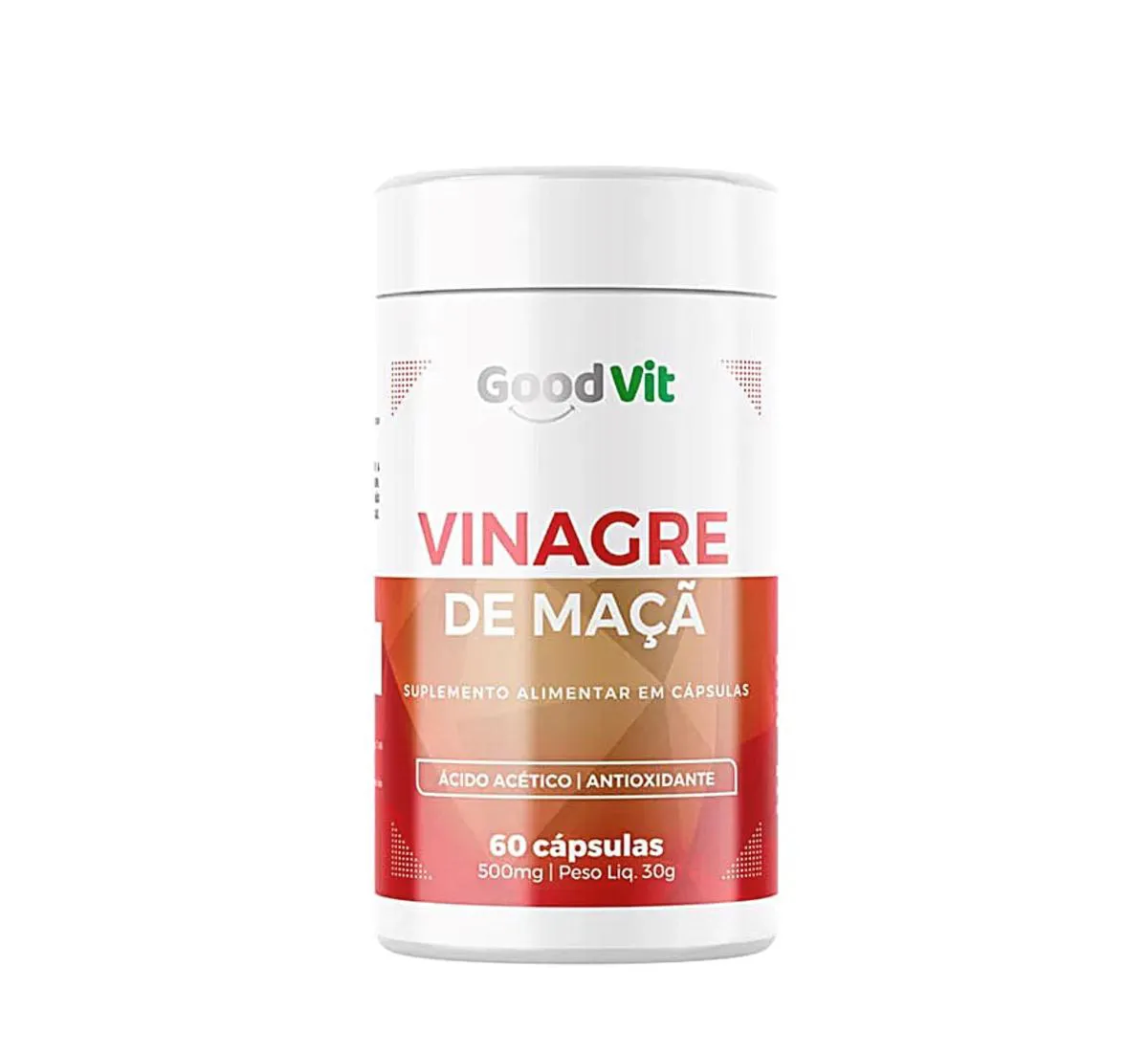 VINAGRE DE MAçã ÁCIDO ACéTICO 60 CAPSULAS - GOOD VIT