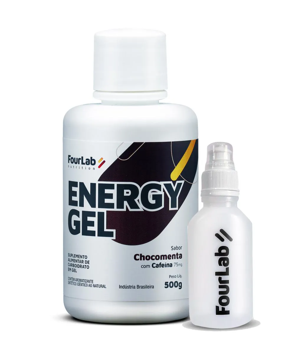 FOURLAB ENERGY GEL GARRAFA REFIL 500G S LACTOSE GLUTEN VEGAN