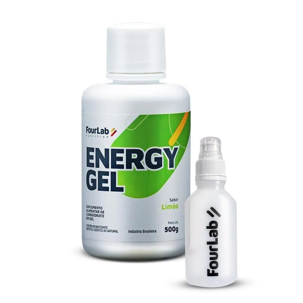 FOURLAB ENERGY GEL GARRAFA REFIL 500G S LACTOSE GLUTEN VEGAN
