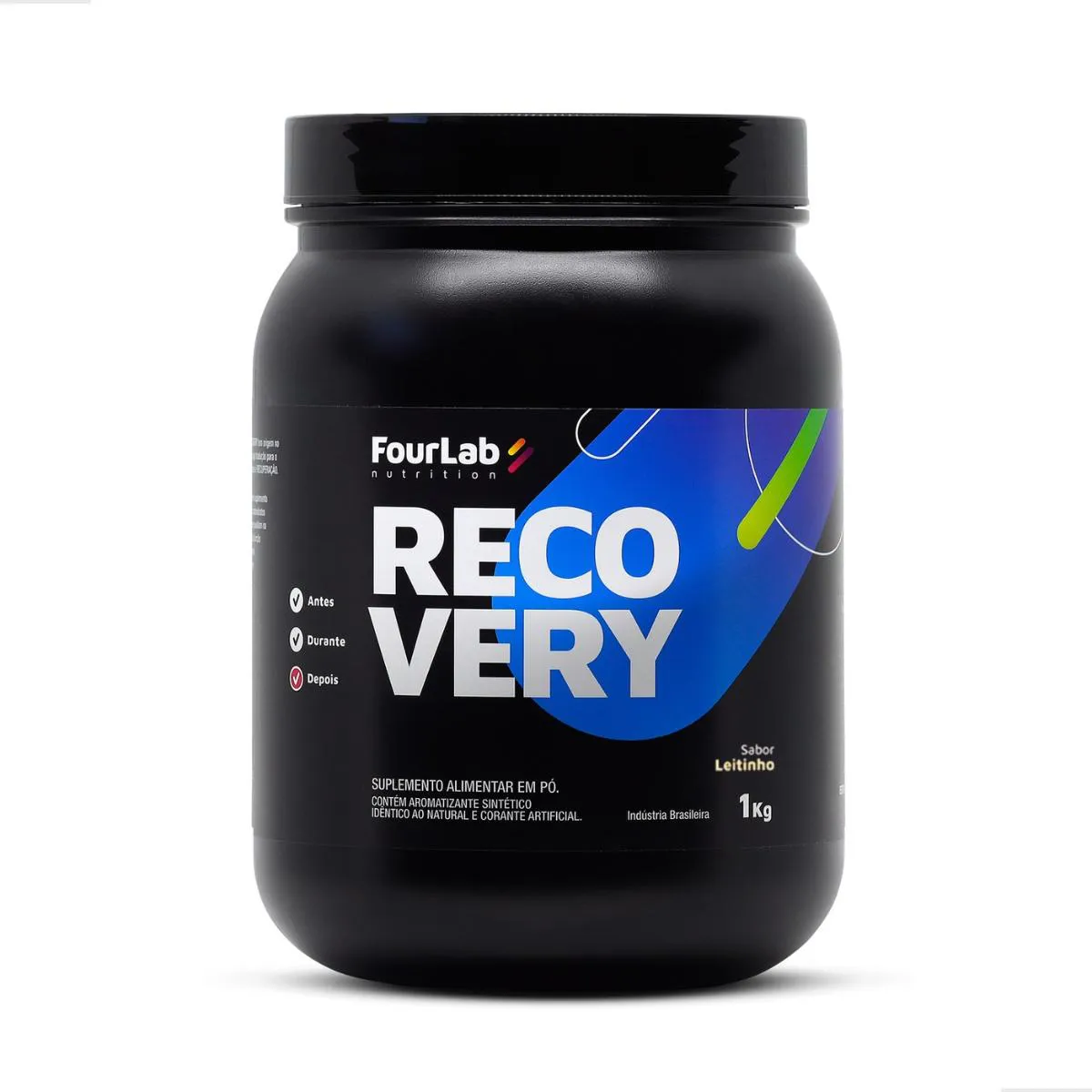 RECOVERY FOURLAB RECHARGE 1KG RECUPERAçãO TRIATLON BIKE SABOR LEITE EM Pó