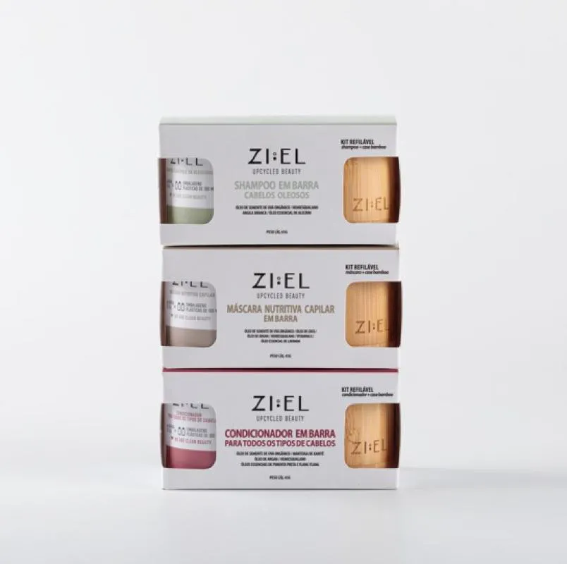 TRIO CONTROLE DA OLEOSIDADE COM CASE DE BAMBU + HIDRATAÇÃO EXTRA: SHAMPOO + CONDICIONADOR + MáSCARA CAPILAR
