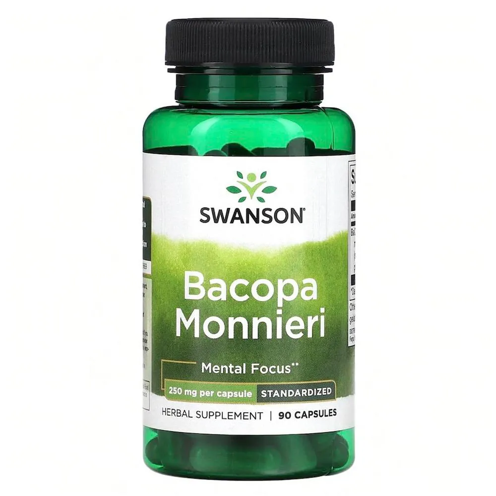 BACOPA MONNIERI 250MG SWANSON 90 CáPSULAS IMPORTADO