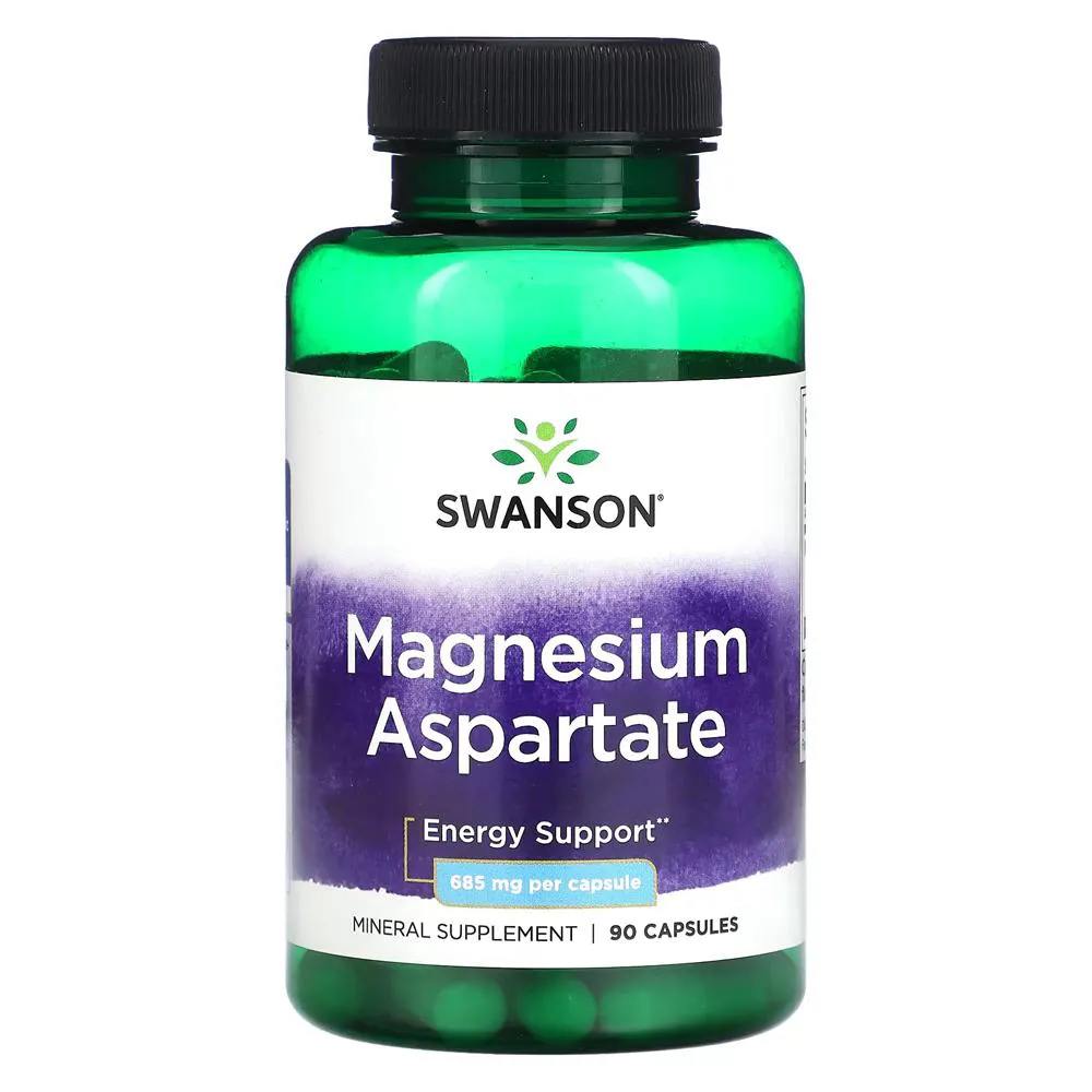 ASPARTATO DE MAGNéSIO 685MG SWANSON 90 CáPSULAS IMPORTADO