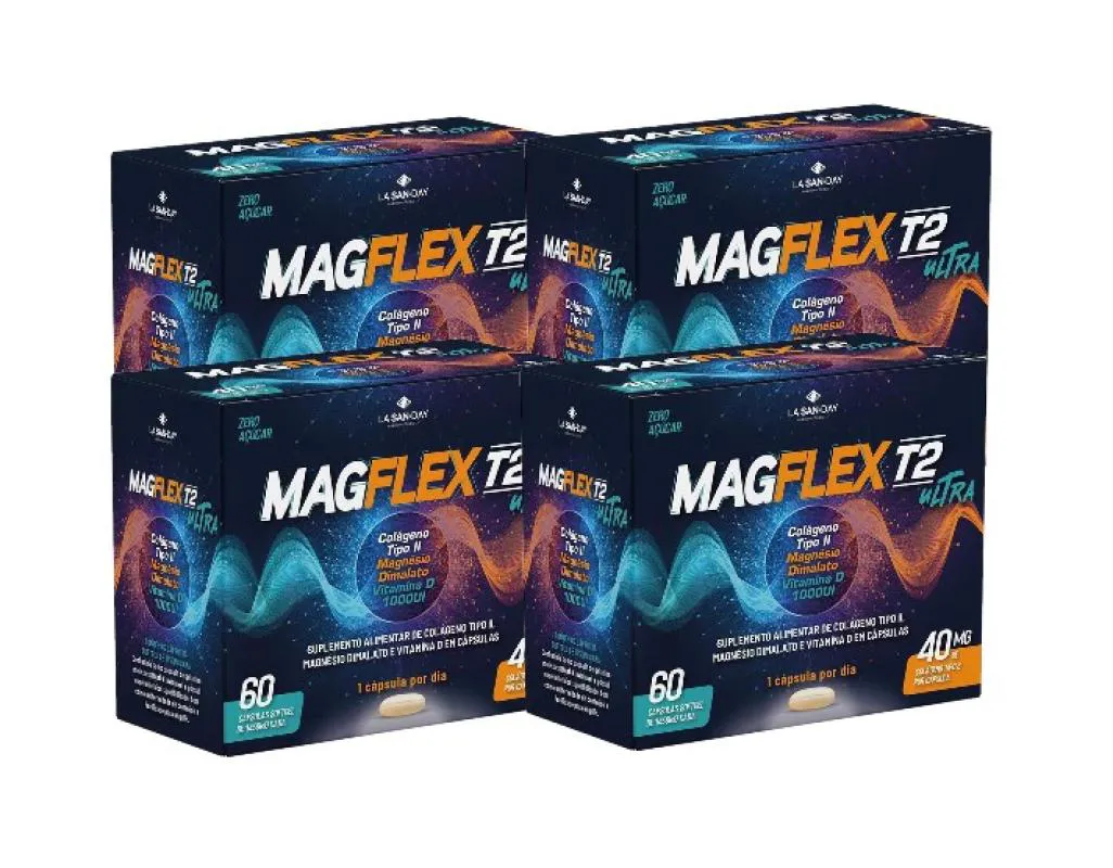 KIT 4X MAGFLEX T2 ULTRA 40MG COM 60 CáPSULAS - LA SAN DAY