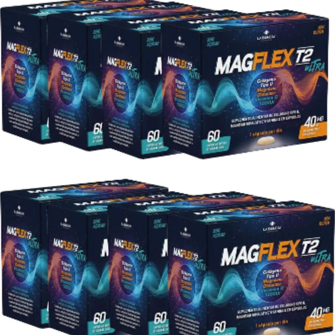 KIT 8X MAGFLEX T2 ULTRA 40MG COM 60 CáPSULAS - LA SAN DAY