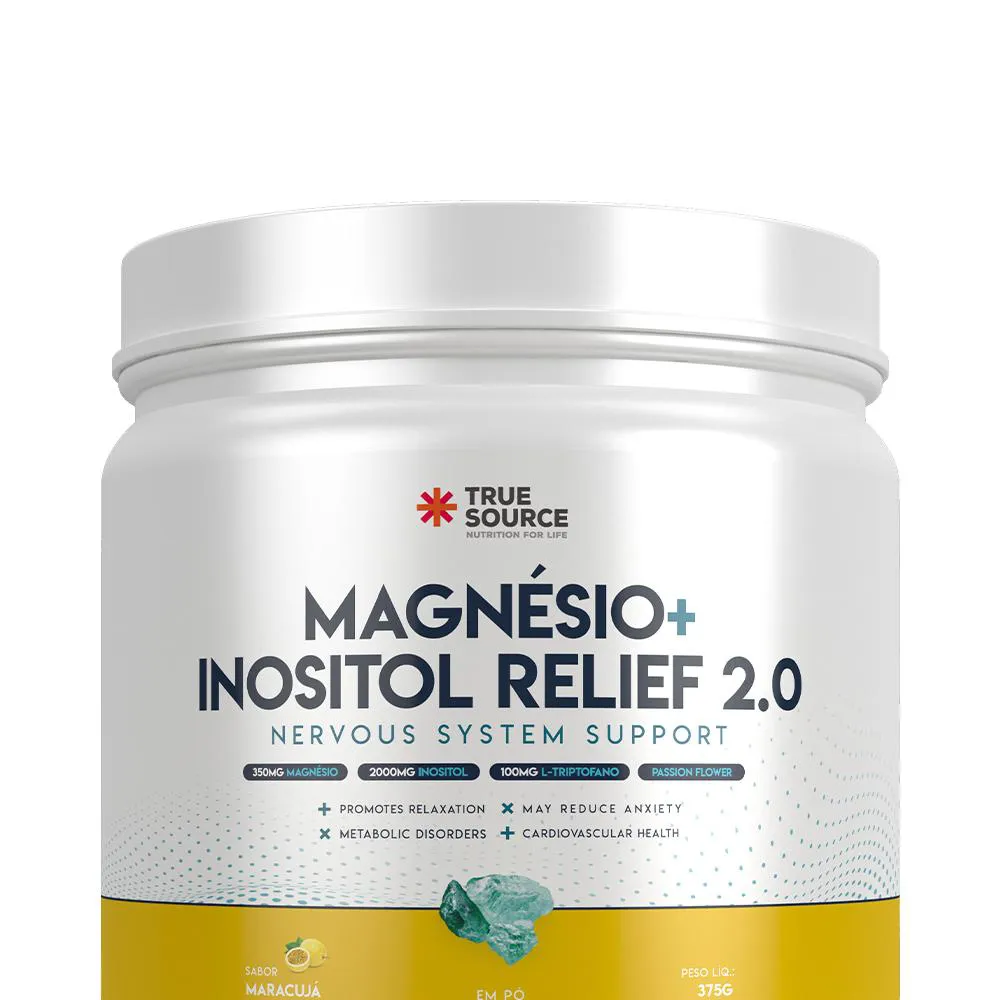 MAGNéSIO + INOSITOL RELIEF 2.0 TRUE SOURCE (375G) MARACUJA