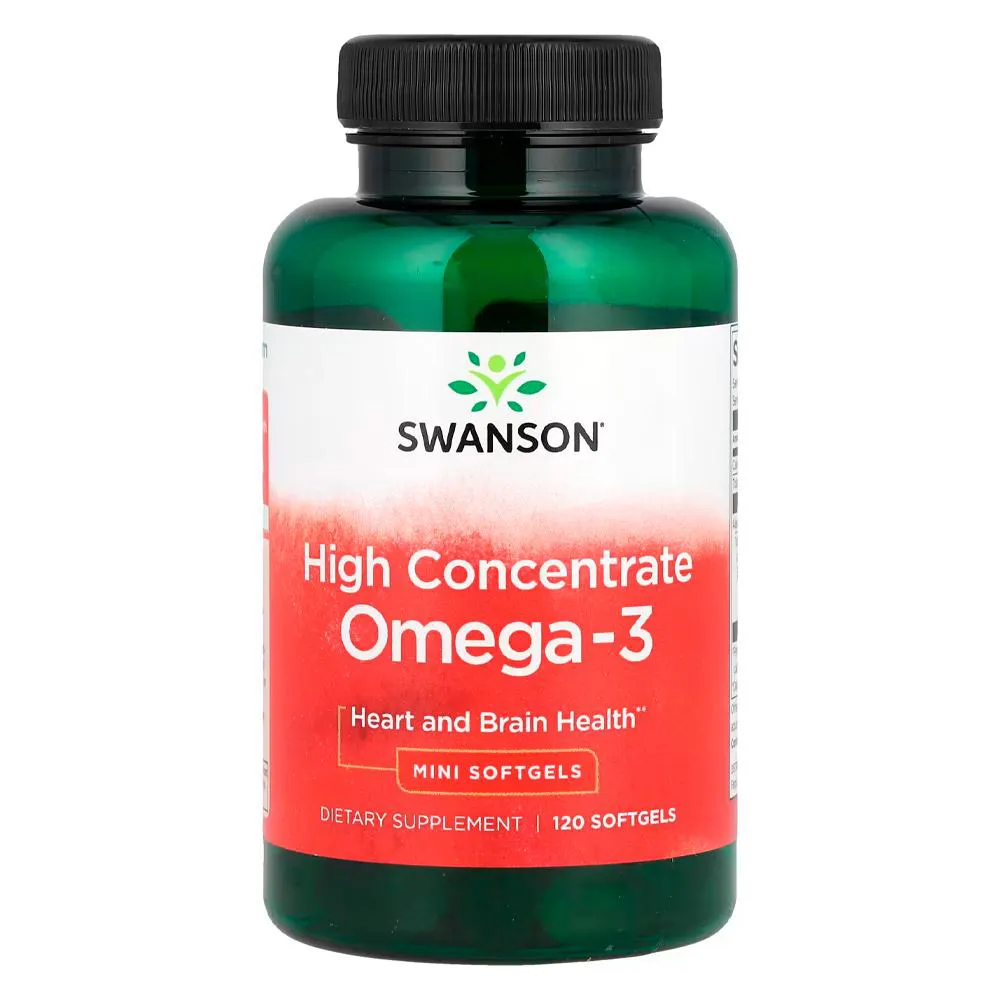 ÔMEGA-3 MINI SOFTGELS 570MG SWANSON 120 SGELS IMPORTADO