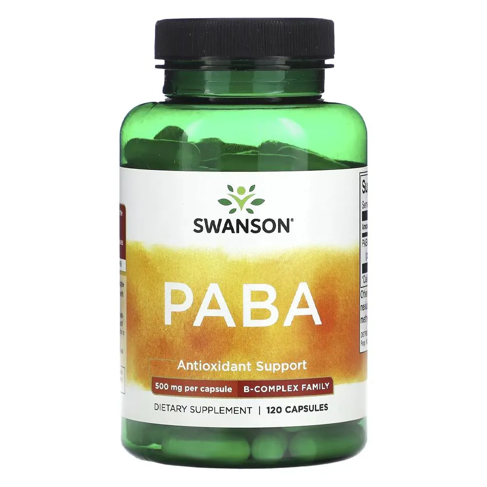 PABA 500MG SWANSON 120 CAPSULAS IMPORTADO