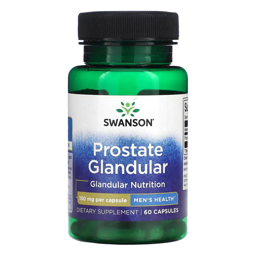 PROSTATE GLANDULAR HOMENS 150MG SWANSON 60CAPS IMPORTADO