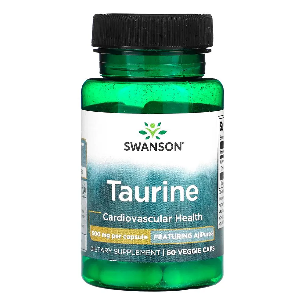 TAURINA AJIPURE 500MG SWANSON 60 CáPSULAS IMPORTADO