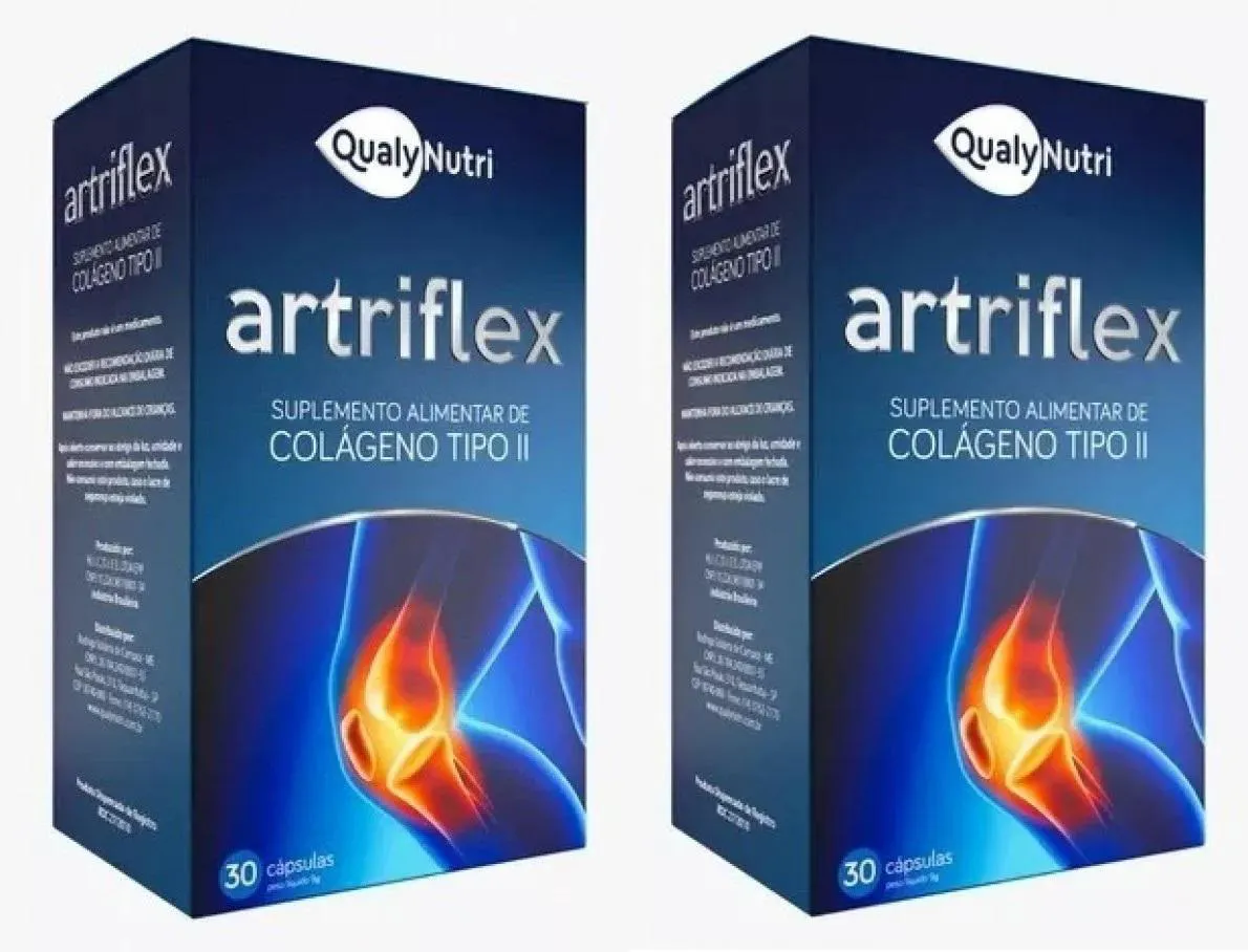 KIT 2UNI ARTRIFLEX COLáGENO TIPO 2 (2X 30 CáPS) - QUALYNUTRI