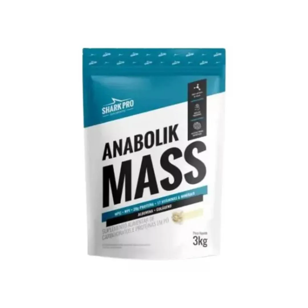 ANABOLIK MASS POUCH -3KG - BAUNILHA - SHARK PRO