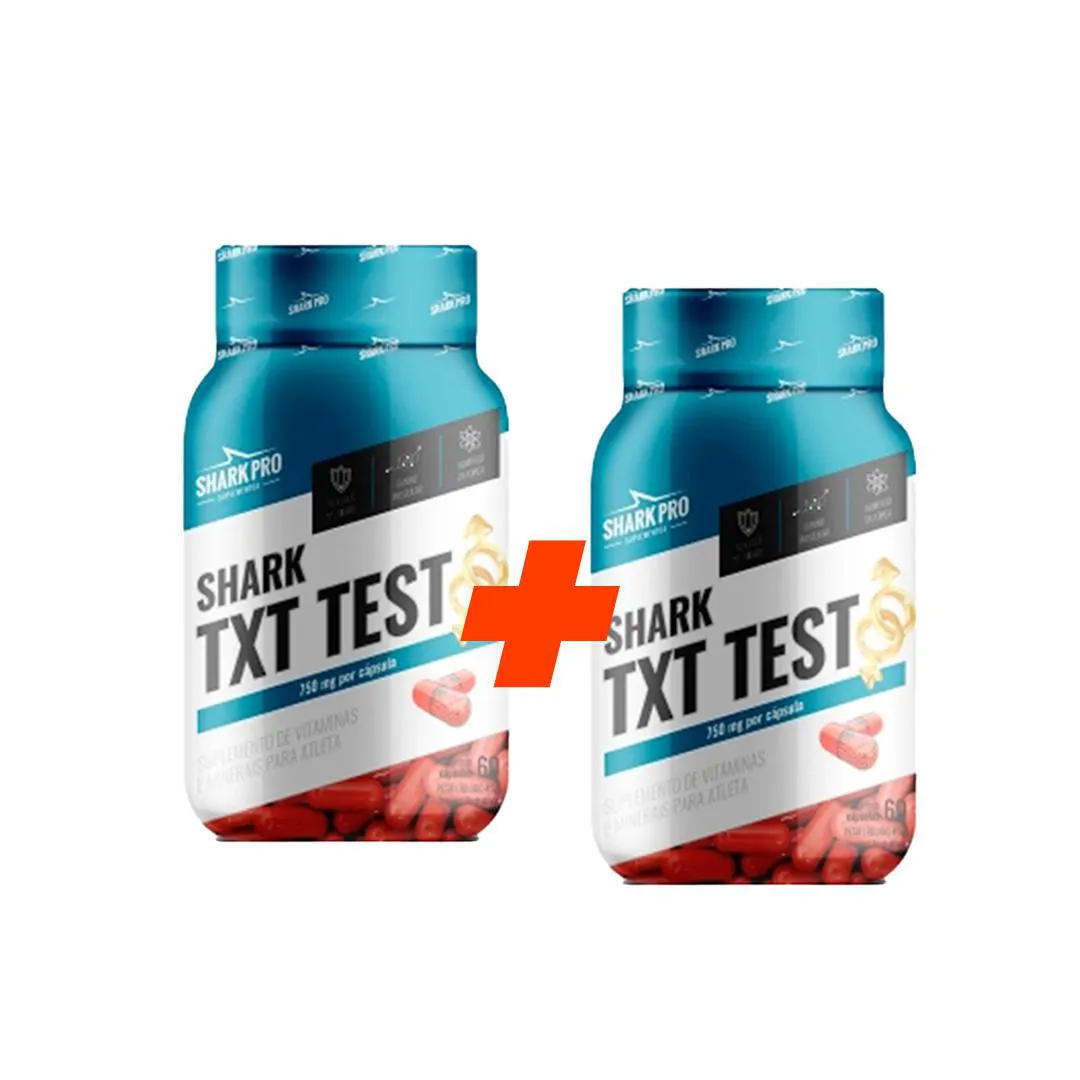 KIT 2  TXT TEST-60CáPSULAS-SHARK PRO