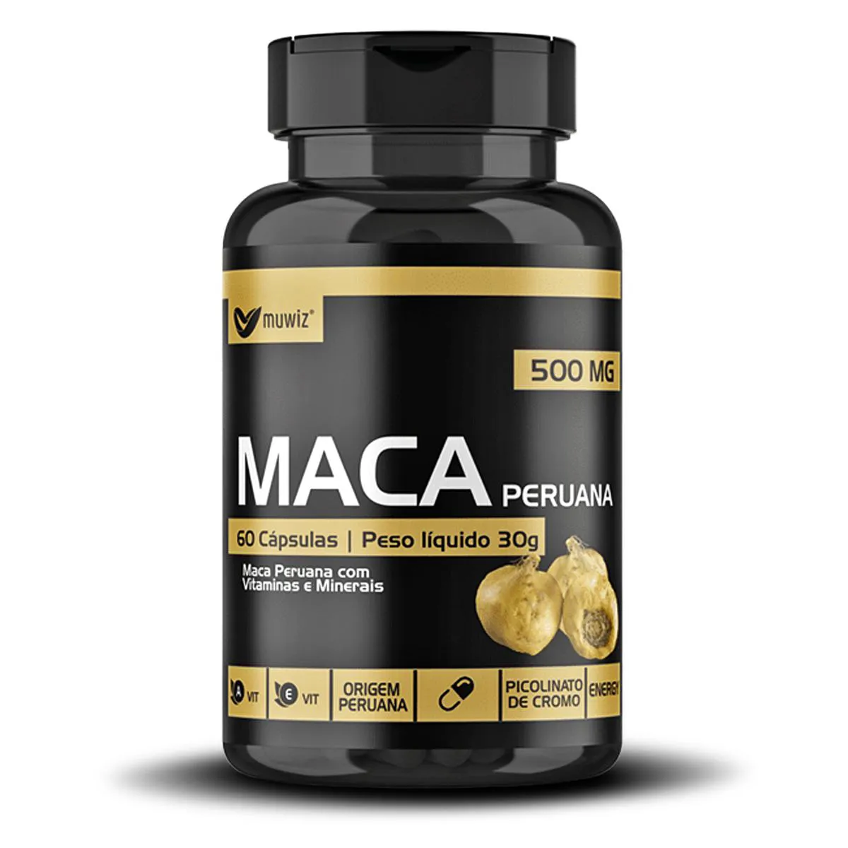 MACA PERUANA 60 CáPSULAS 500MG - MUWIZ