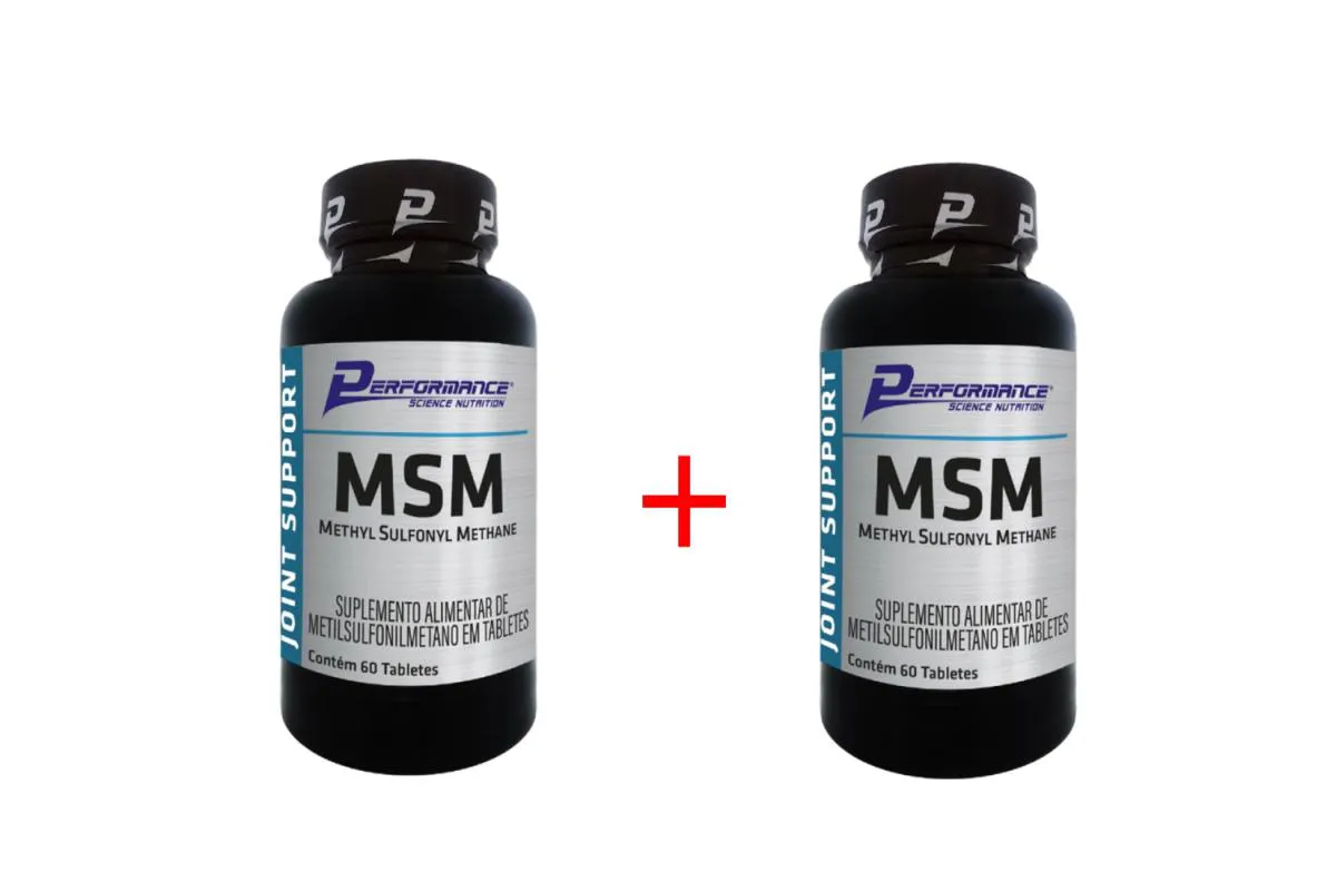 MSM (METHYL SULFONYL METHANE) - 60 TABLETES -  PERFORMANCE NUTRITION