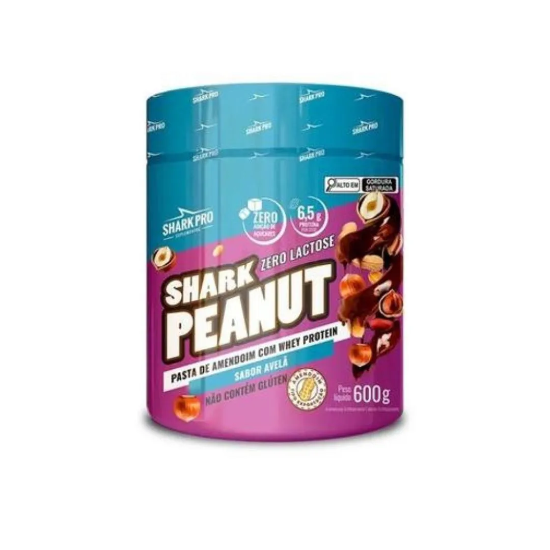 PASTA DE AMENDOIM - 600GR - AVELã - SHARK PRO