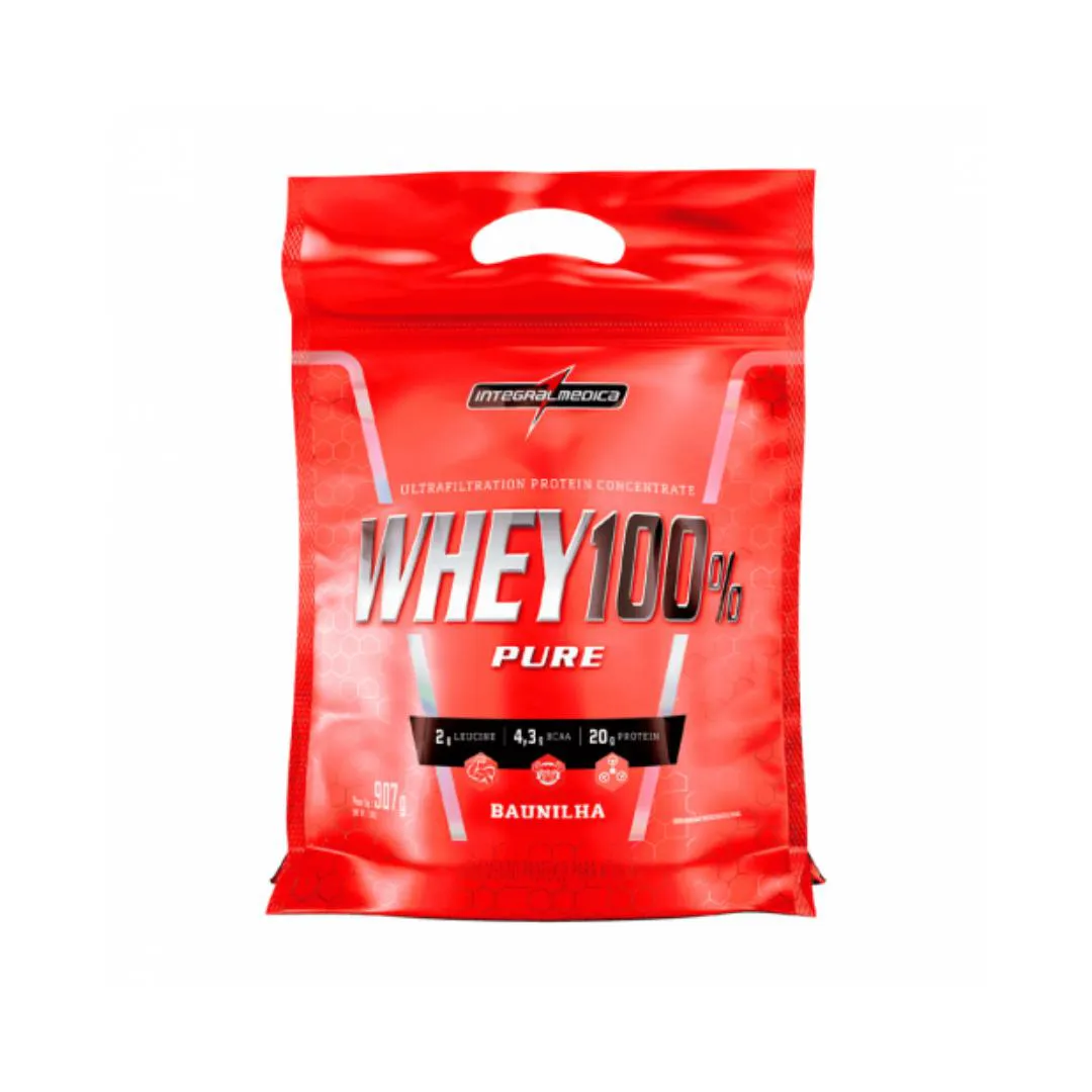 REFIL WHEY 100% - 900 G - INTEGRALMEDICA 900g Baunilha