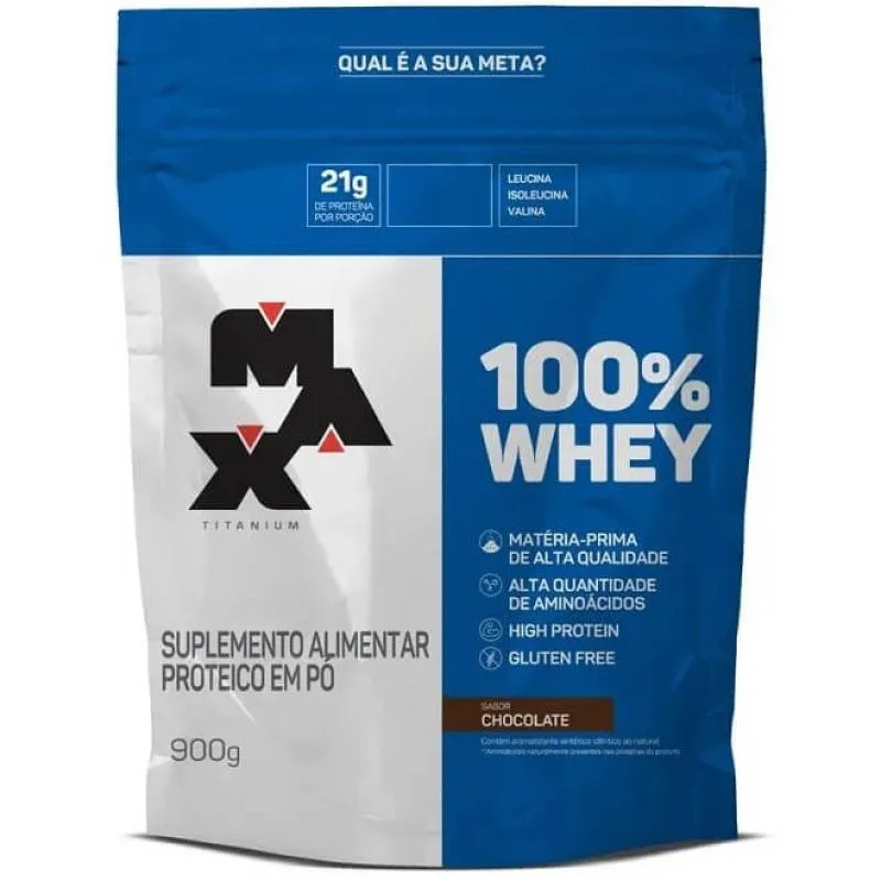 100% WHEY REFIL (900G) - SABOR: CHOCOLATE