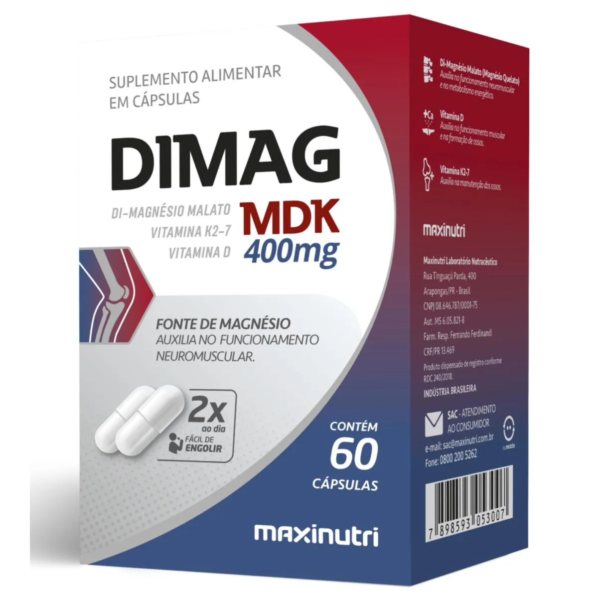 DIMAG MDK SUPLEMENTO PARA SAúDE VITALIDADE - MAXINUTRI