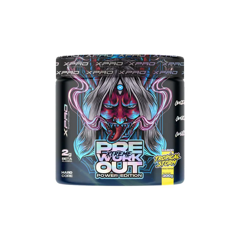 PRé TREINO XTREME PRé-WORKOUT POWER EDITION 300G - XPRO NUTRITION Frutas Tropicais
