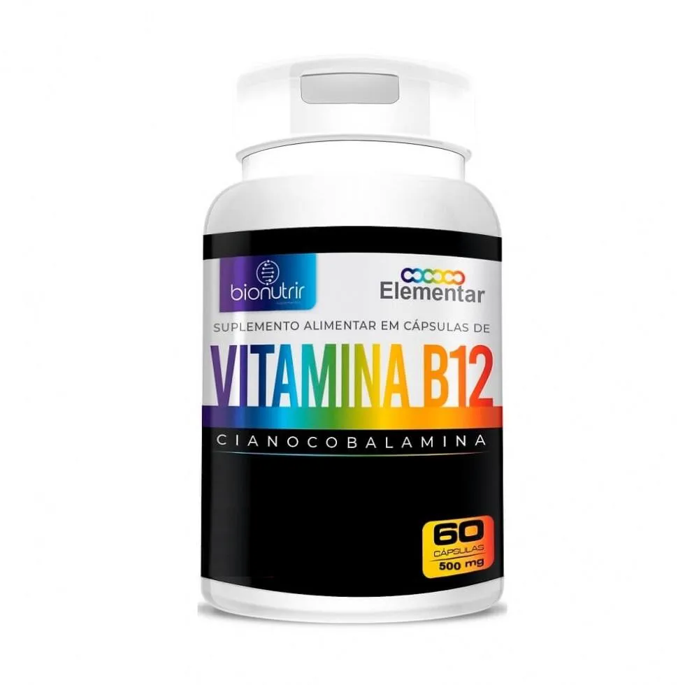 VITAMINA B12 500MG (60 CAPS) - PADRãO: ÚNICO