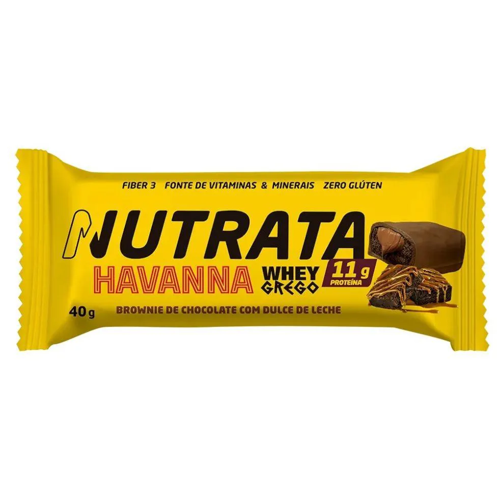 WHEY GREGO BAR (40G) - SABOR: BROWNIE DE CHOC. COM DULCE DE LECHE