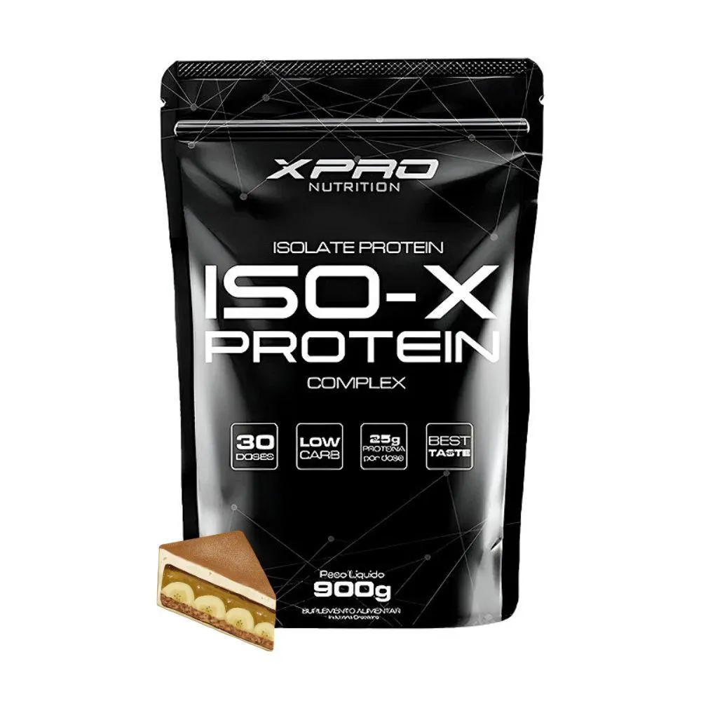 WHEY ISO-X PROTEIN COMPLEX REFIL  900G - XPRO NUTRITION Torta DE Banana